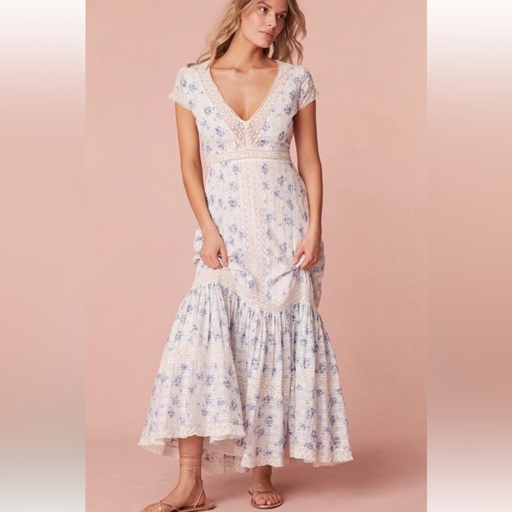Loveshackfancy new with tags vermella dress sky sail blue size 2